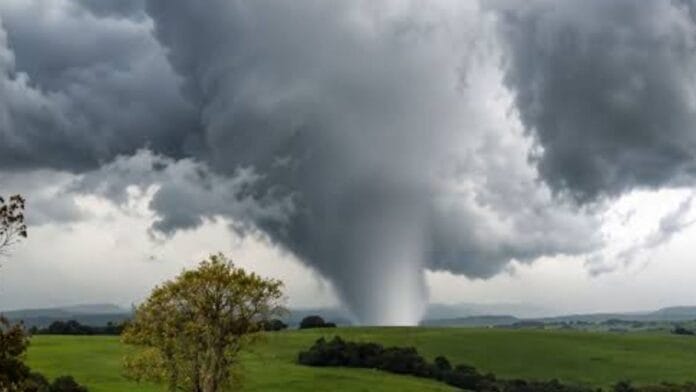Risco de tornado coloca região no Brasil em alerta para ventania acima de 90 km/h e chuvas de até 100 mm; veja onde