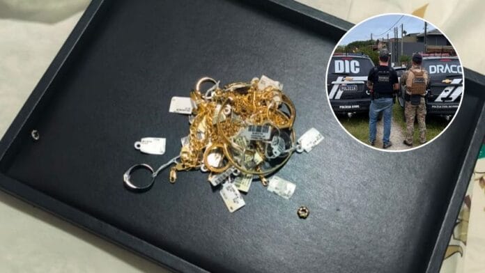 Roubo de R$ 300 mil em joias de luxo que fez refém em shopping acaba com três presos em SC e PR