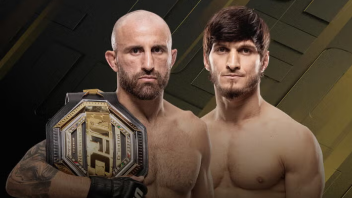 Volkanovski x Evloev fizeram a luta principal da noite (Foto: Divulgação, UFC)