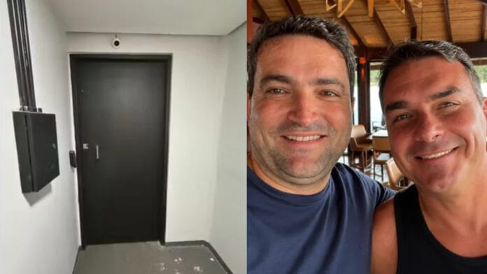 Sala-cofre escondida atrás de parede falsa é descoberta pela PF em hangar ligado a Willer Tomaz, amigo de Flávio Bolsonaro