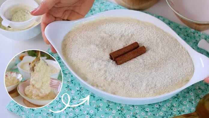 Arroz doce feito com leite em pó tem preparo super simples e fica pronto rapidinho, pode servir quente e gelado