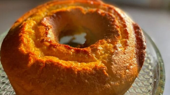 bolo de fubá quente