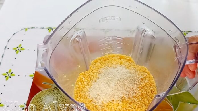 misturando os ingredientes