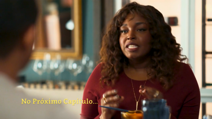 Silvana (Belize Pombal) em cena da novela das nove da TV Globo