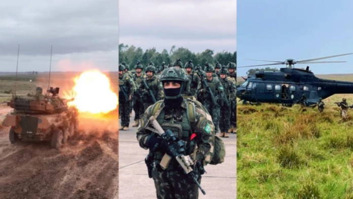 Exército brasileiro mobiliza 2,4 mil soldados e 600 veículos na fronteira do RS; Argentina envia mais 400 militares
