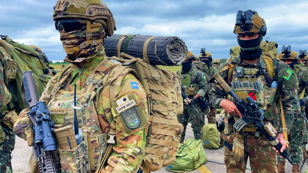 Outro recurso empregado foi o Fire Marker, sistema destinado a representar os efeitos provocados pelo fogo de artilharia e por outras formas de apoio (Foto: Comando Militar do Sul / Exército do Brasil)