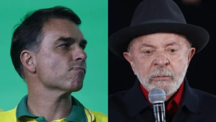 Flávio Bolsonaro (PL) e Lula (PT) se enfrentam no 2° turno das Eleições 2026 (Foto: Patrick Rodrigues, NSC Total)