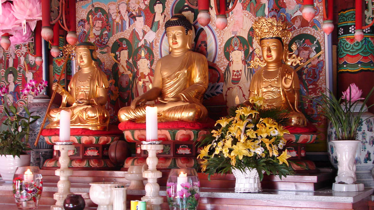 O Templo Tapsa é um complexo budista coreano da Ordem Taego do Budismo Coreano que faz parte da tradição mahayana (Foto: Steve46814 / Wikimedia Commons)