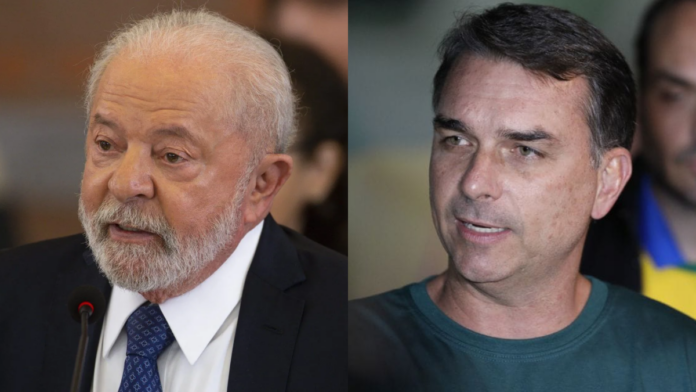 Lula e Flávio Bolsonaro vão disputar o segundo turno no Brasil (Foto: Agência Brasil/Marcelo Camargo; Patrick Rodrigues, NSC Total;