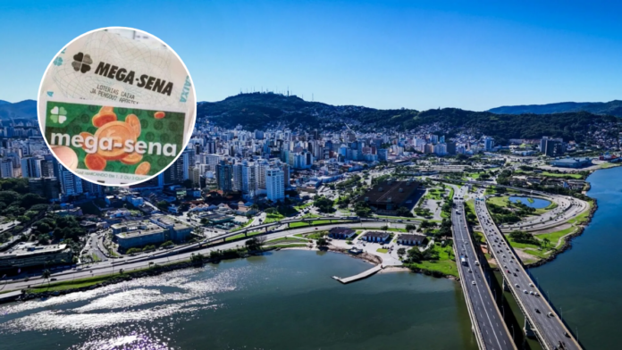Aposta acertou cinco números no concurso 3068 da Mega-Sena (Foto: Allan Carvalho, Prefeitura de Florianópolis; Arquivo NSC)