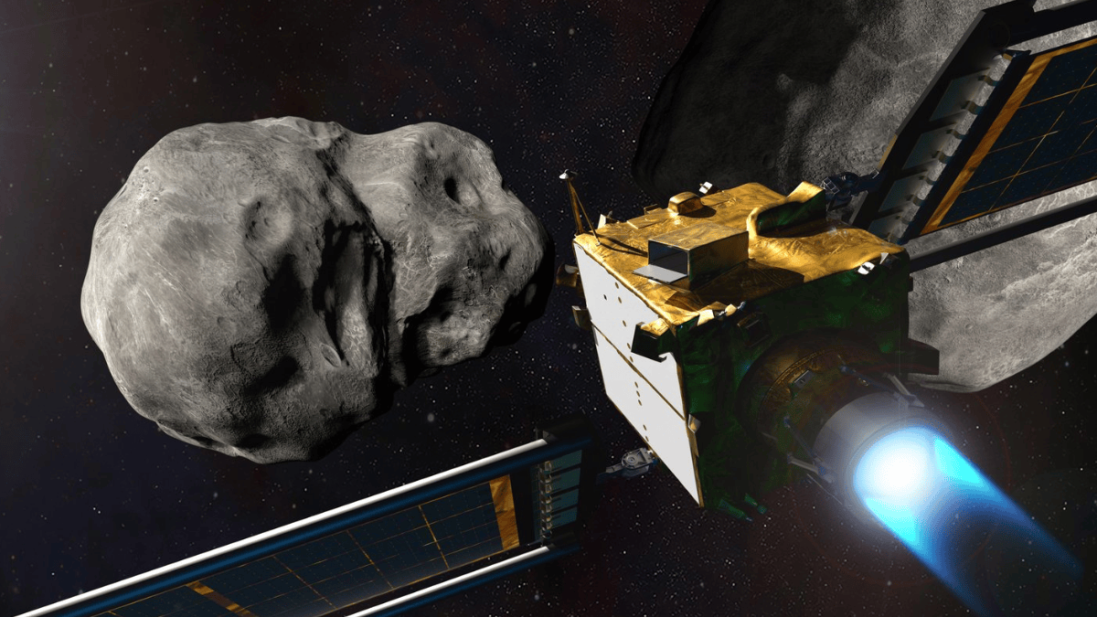 Uma das soluções seria enviar um impactador cinético para colidir deliberadamente com o asteroide e alterar ligeiramente seu movimento (Foto: NASA / Johns Hopkins APL / Steve Gribben)