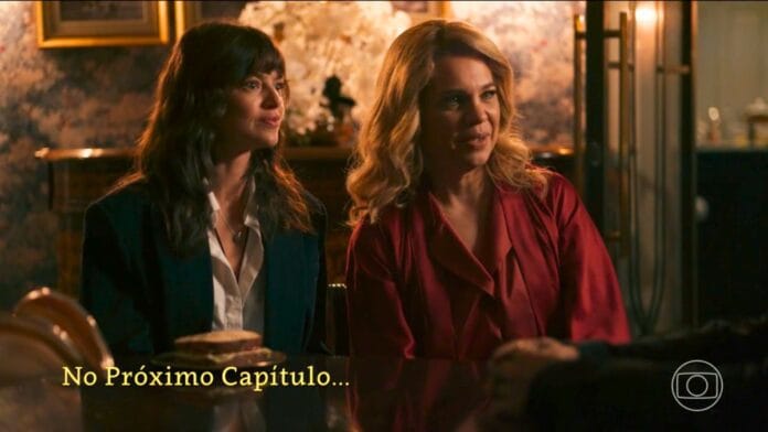 cena da novela das nove da TV Globo