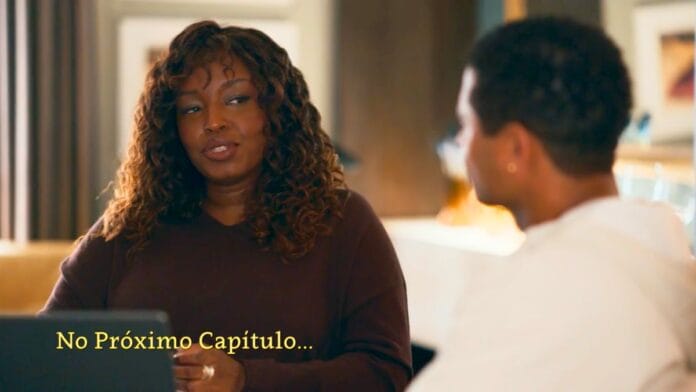 cena da novela das nove da TV Globo