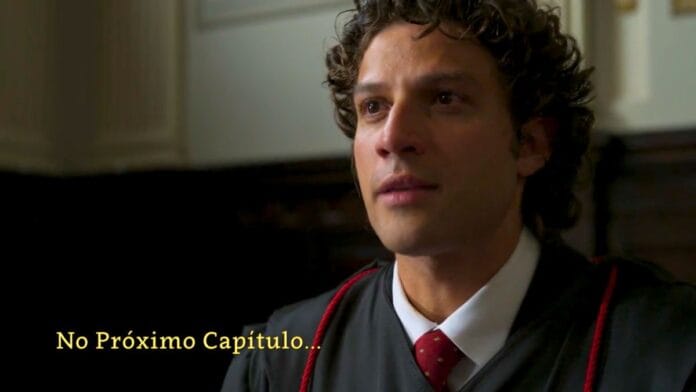 cena da novela das nove da TV Globo