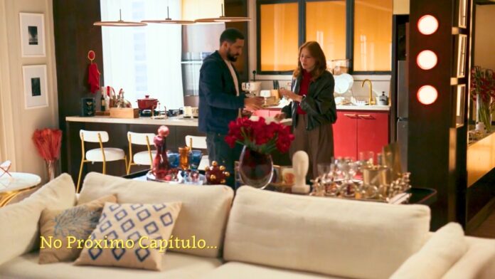 cena da novela das nove da TV Globo