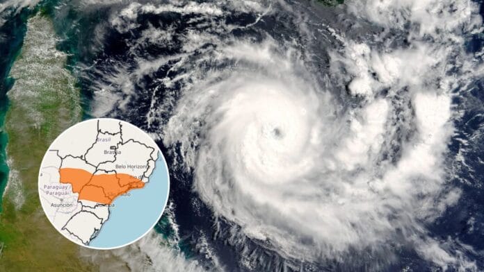 Ciclone extratropical e alerta de ventos de até 100 km/h marcam domingo de eleições