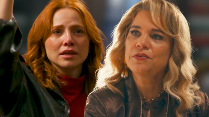 Adriana (Leticia Colin) e Pilar (Isabel Teixeira) em cena de Quem Ama Cuida novela das nove da TV Globo