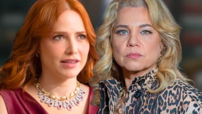 Adriana (Leticia Colin) e Pilar (Isabel Teixeira) em cena de Quem Ama Cuida, novela das nove da TV Globo