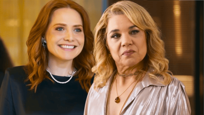 Adriana (Leticia Colin) e Pilar (Isabel Teixeira) em cena de Quem Ama Cuida, novela das nove da TV Globo