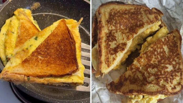 Sanduíche proteico feito na frigideira leva ingredientes simples e fica pronto em apenas 15 minutos