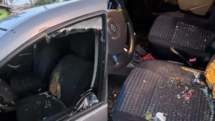 Homem agride mulher com socos e chutes, incendeia carro e tenta atropelar testemunha do crime em SC
