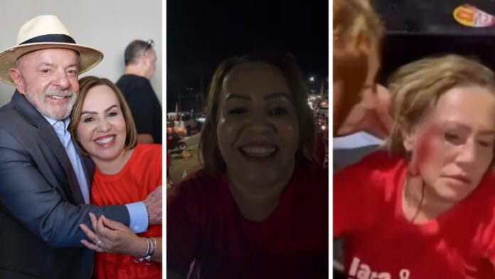 Vereadora do PT fica ferida ao ser agredida com tijolada no rosto durante carreata pró-Lula