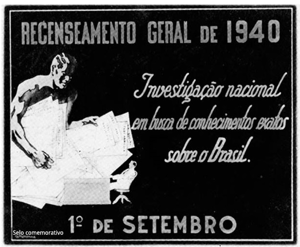 Selo comemorativo exalta recenseamento de 1940, o primeiro do IBGE
