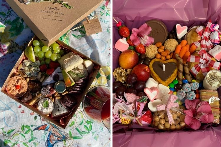 A Donna Caixa é recheada com produtos artesanais da região A Donna Caixa é recheada com produtos artesanais da região