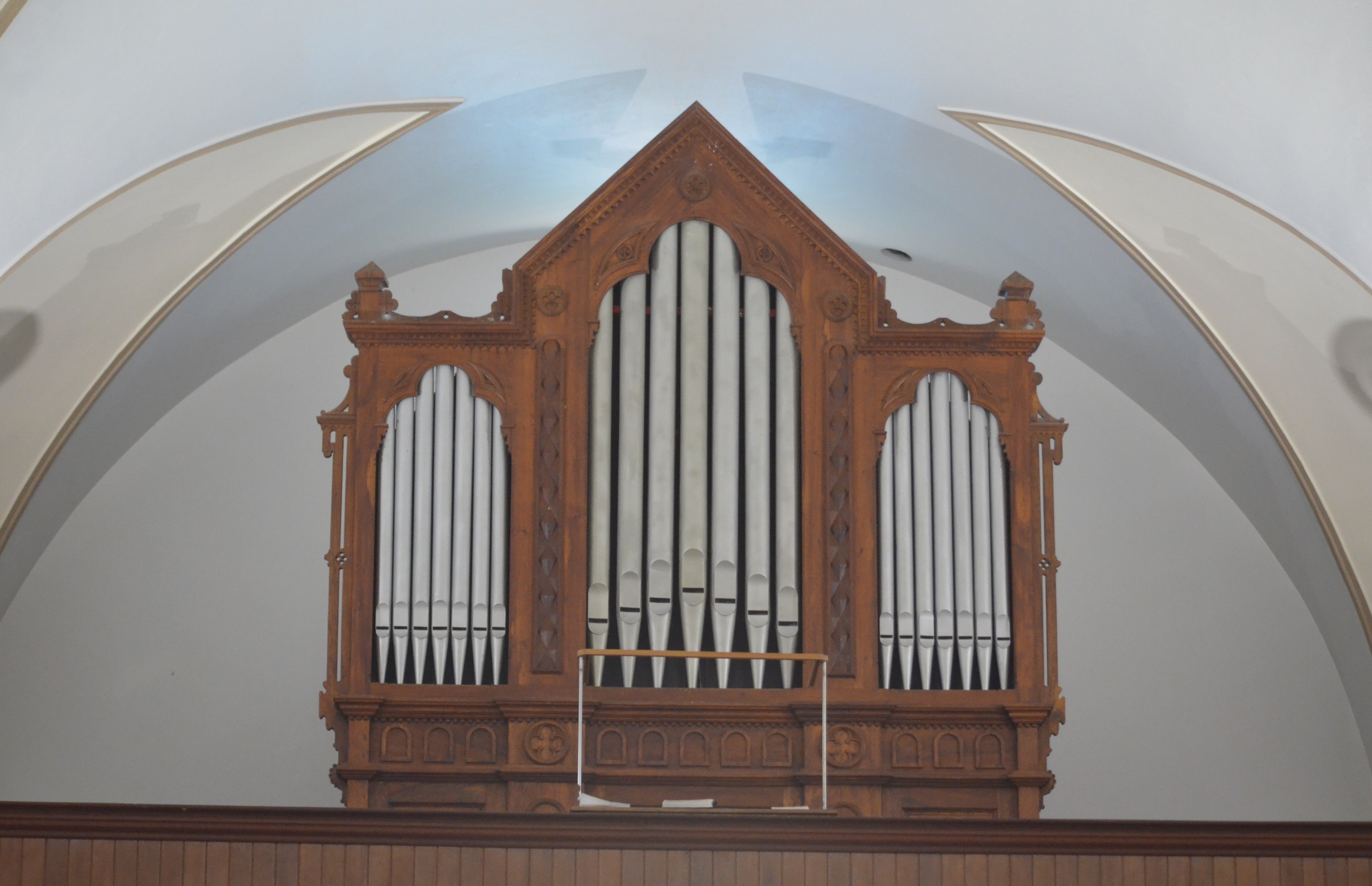 A igreja de Rodeio também abriga o órgão de tubos