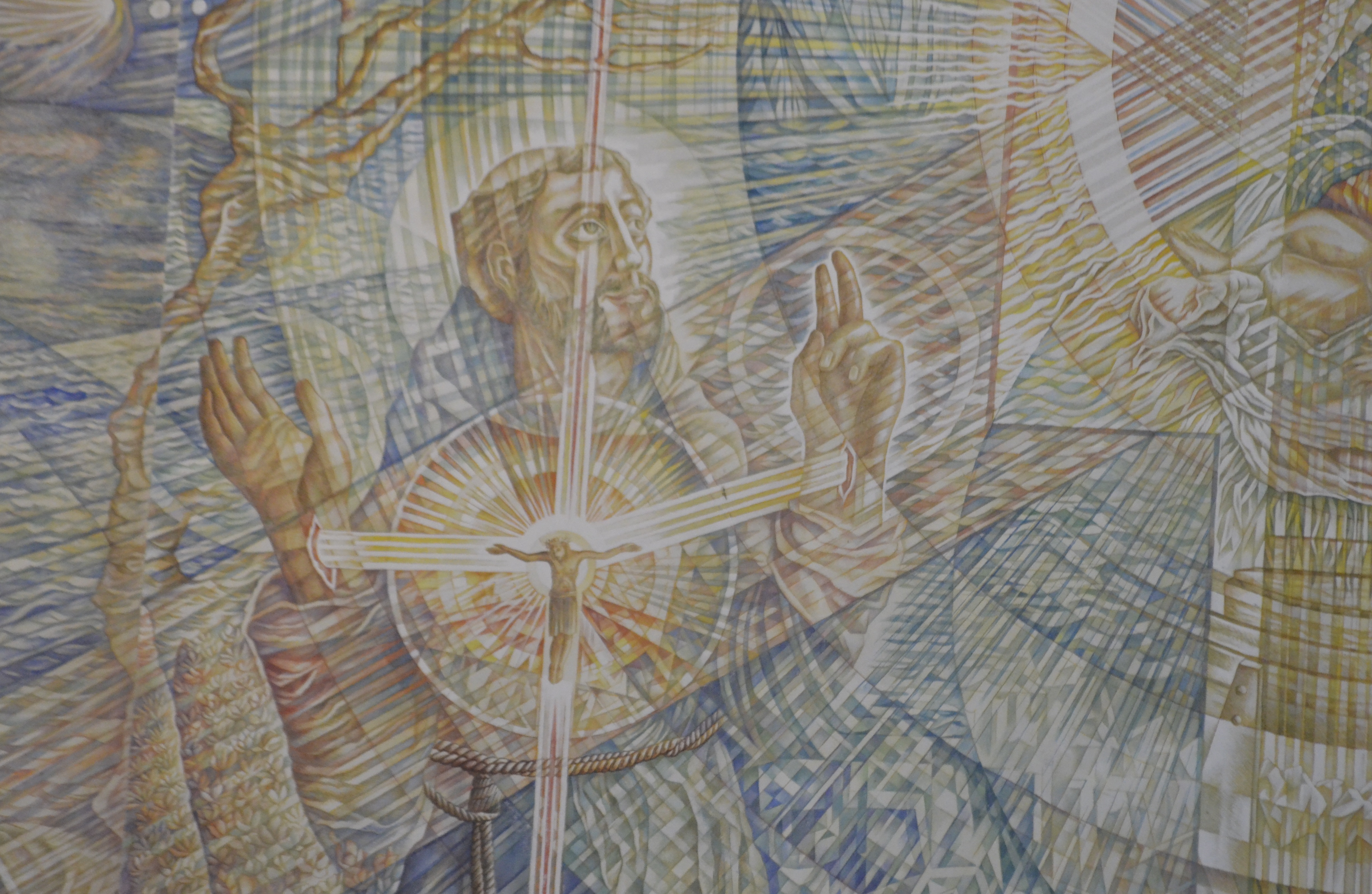Pintura diante do altar feita pelo artista alemão Lorenz Johannes