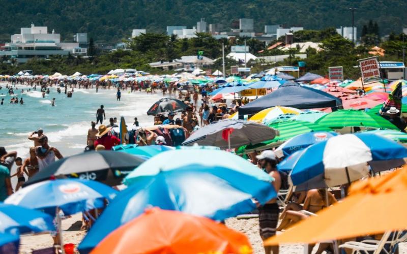 Praia de Jurerê, no Norte da Ilha
